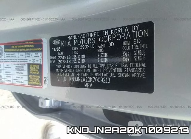 KNDJN2A20K7009213 фото 10