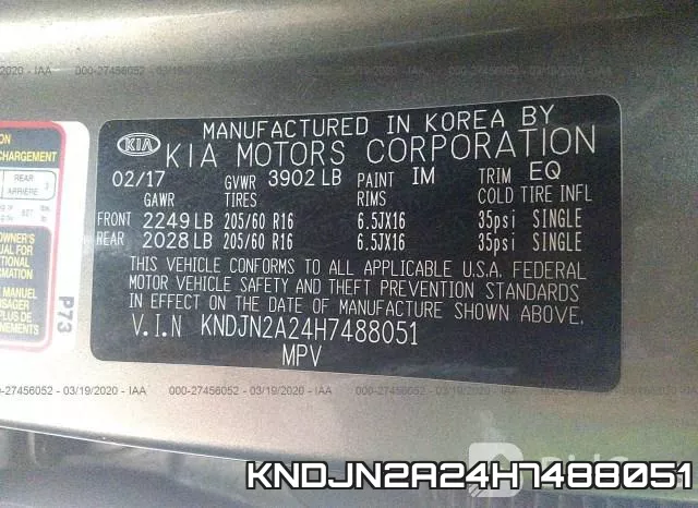 KNDJN2A24H7488051 фото 10