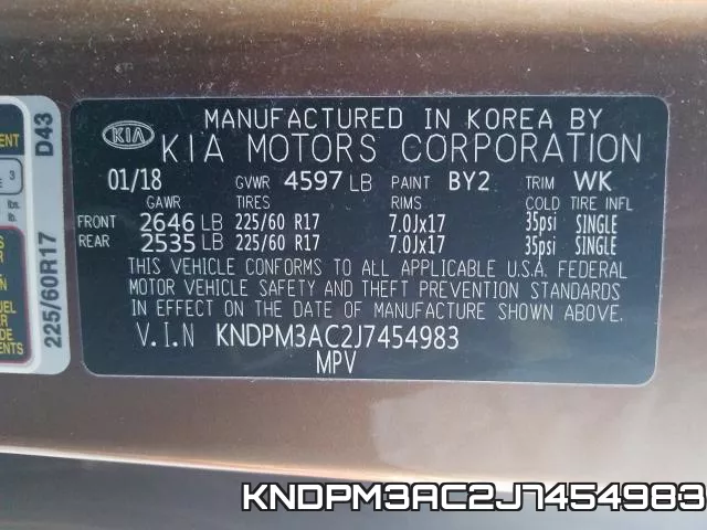 KNDPM3AC2J7454983 фото 2