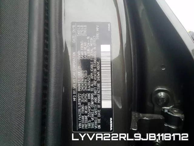 LYVA22RL9JB118172 фото 2