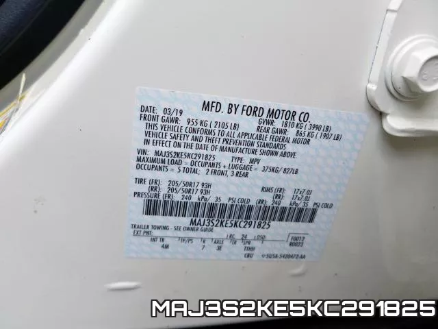 MAJ3S2KE5KC291825 фото 2