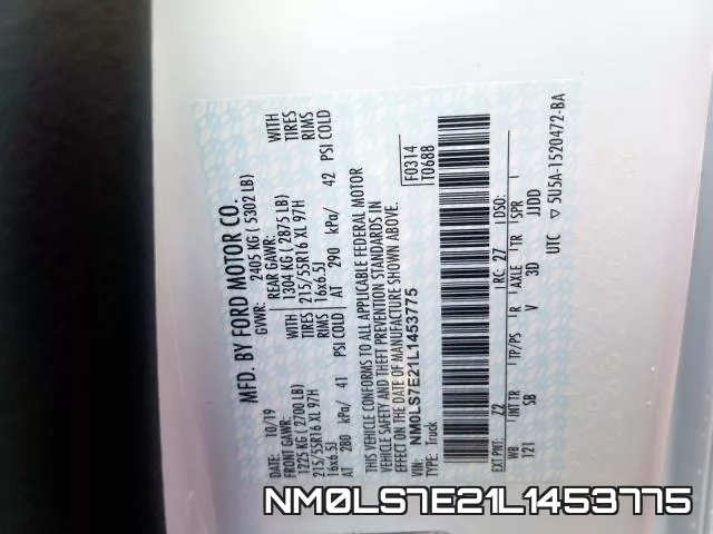 NM0LS7E21L1453775 фото 2