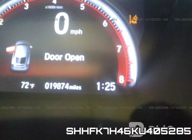 SHHFK7H46KU405285 фото 8