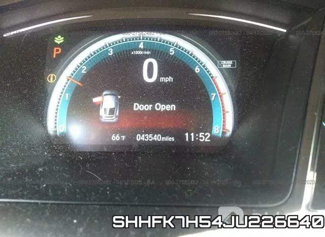 SHHFK7H54JU226640 фото 8