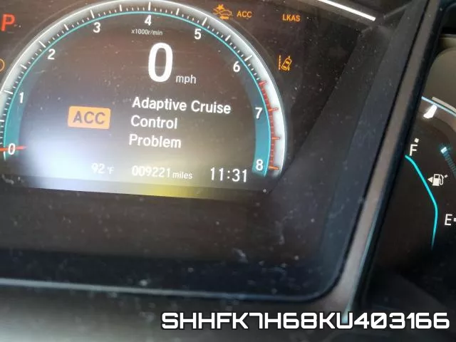 SHHFK7H68KU403166 фото 9