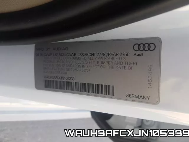 WAUH3AFCXJN105339 фото 2