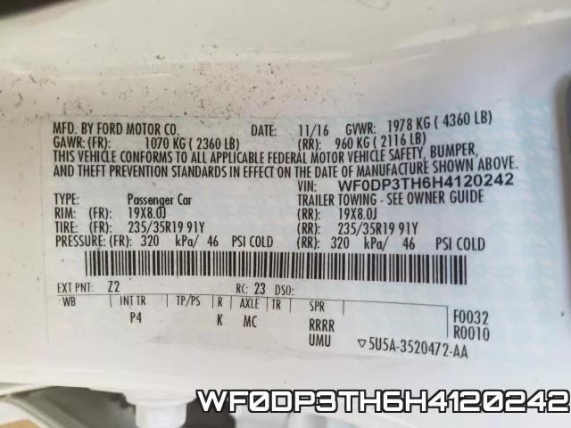 WF0DP3TH6H4120242 фото 2