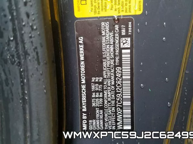 WMWXP7C59J2C62499 фото 2