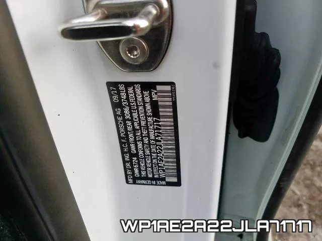 WP1AE2A22JLA71717 фото 2