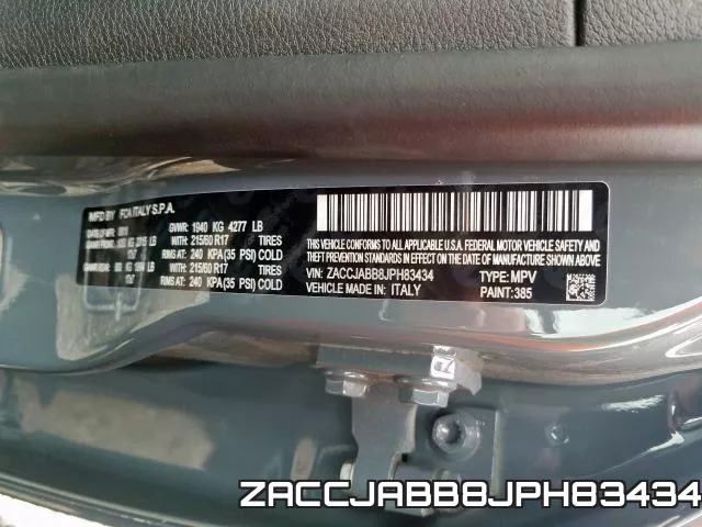 ZACCJABB8JPH83434 фото 2