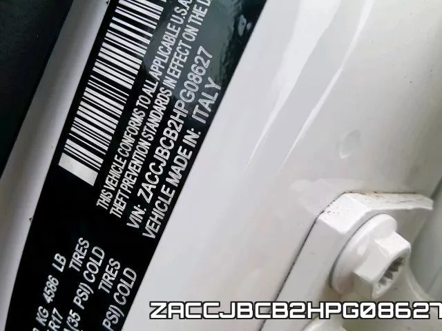 ZACCJBCB2HPG08627 фото 2