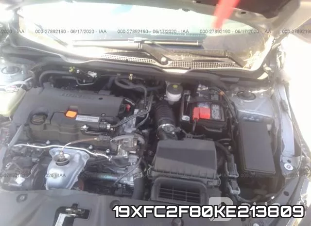 19XFC2F80KE213809 фото 2