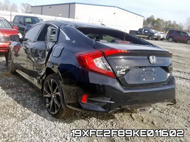 19XFC2F89KE011602 фото 4