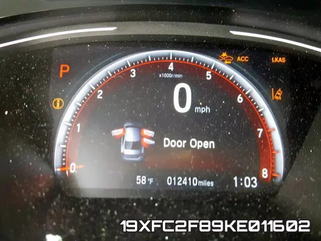 19XFC2F89KE011602 фото 9