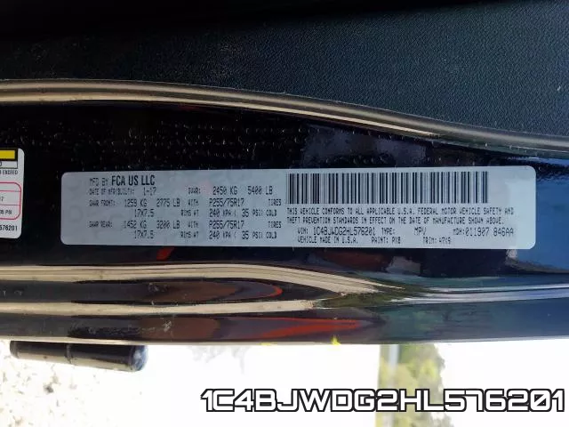 1C4BJWDG2HL576201 фото 2