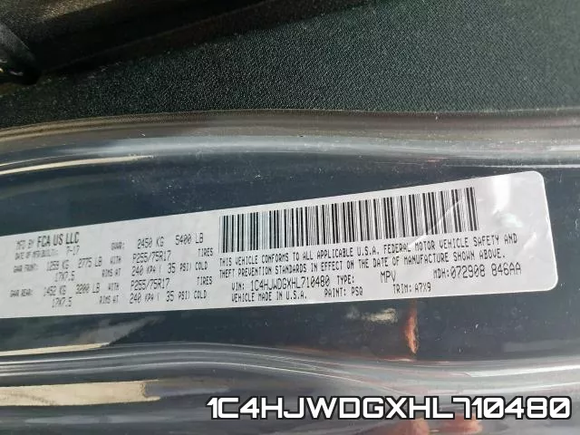 1C4HJWDGXHL710480 фото 2