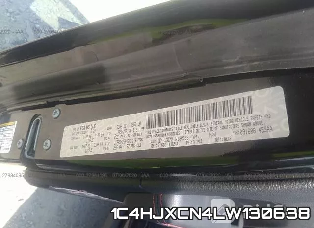 1C4HJXCN4LW130638 фото 10