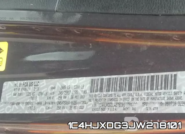 1C4HJXDG3JW278101 фото 10