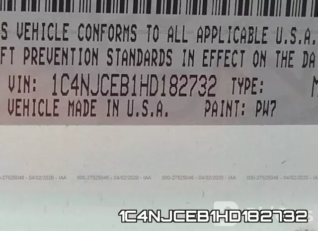 1C4NJCEB1HD182732 фото 10