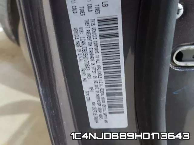 1C4NJDBB9HD173643 фото 2