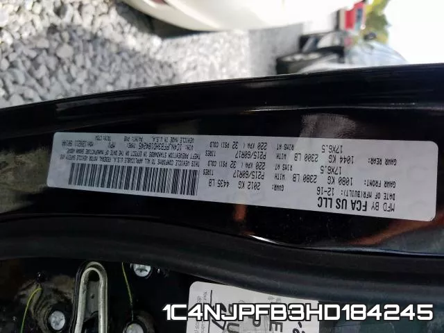 1C4NJPFB3HD184245 фото 2