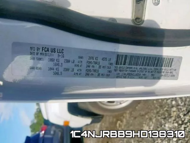 1C4NJRBB9HD138310 фото 2