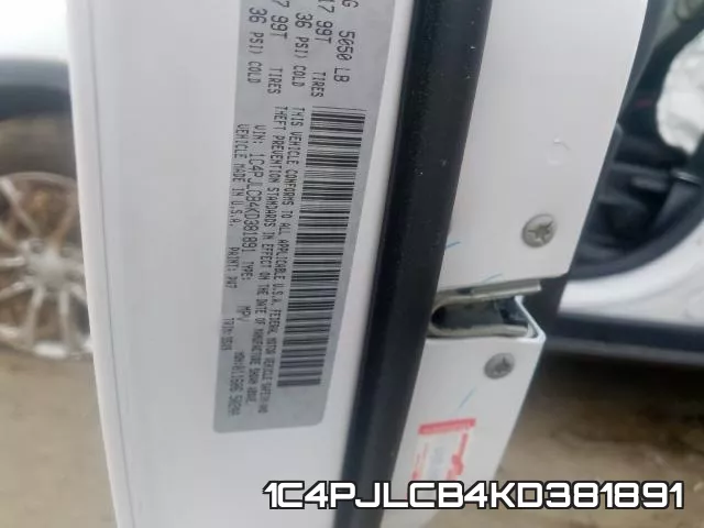 1C4PJLCB4KD381891 фото 2
