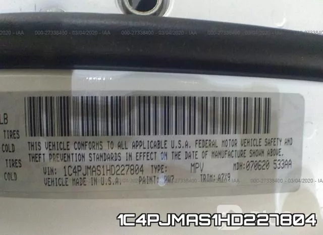 1C4PJMAS1HD227804 фото 10
