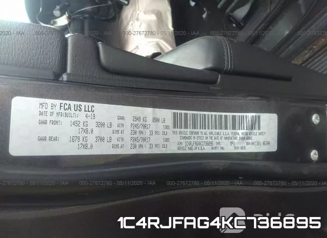 1C4RJFAG4KC736895 фото 10