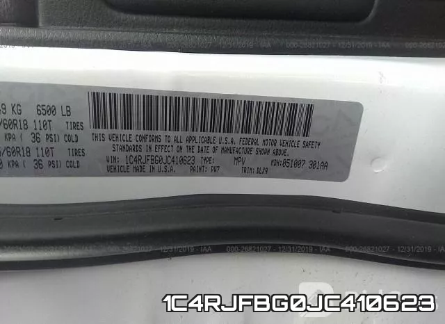 1C4RJFBG0JC410623 фото 10