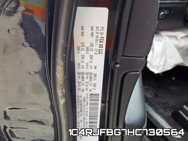 1C4RJFBG7HC730564 фото 2
