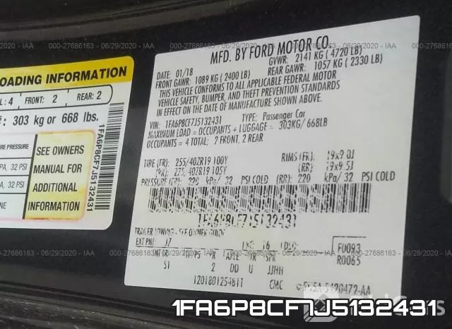 1FA6P8CF7J5132431 фото 10
