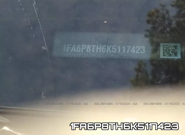 1FA6P8TH6K5117423 фото 10