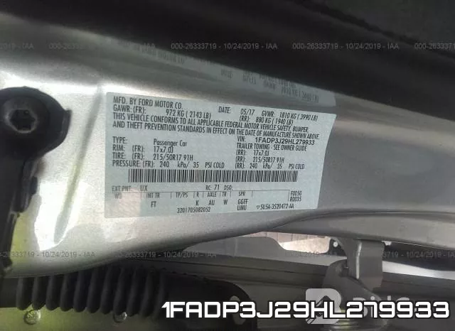1FADP3J29HL279933 фото 10