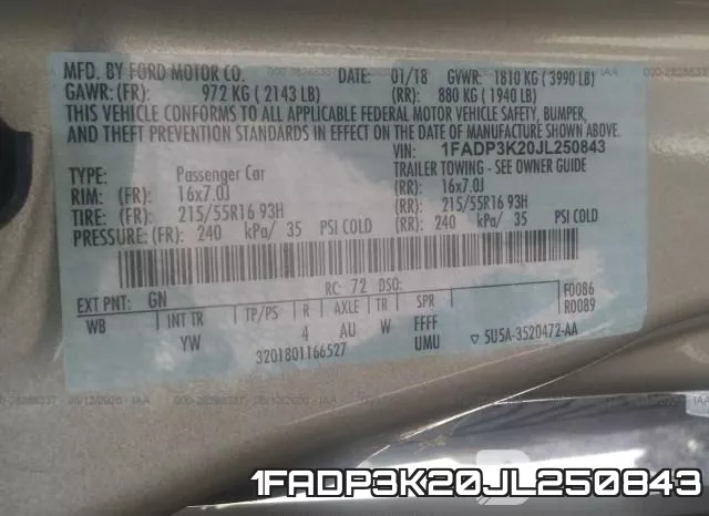 1FADP3K20JL250843 фото 10
