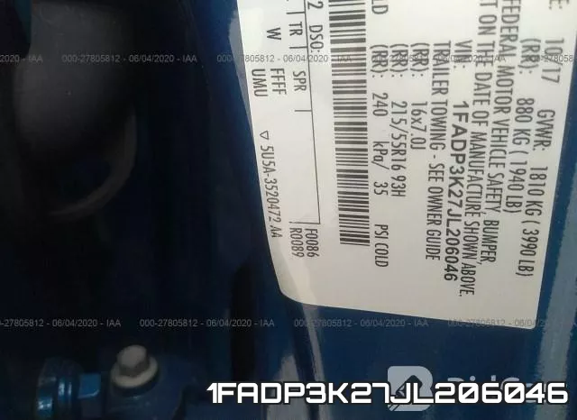 1FADP3K27JL206046 фото 10