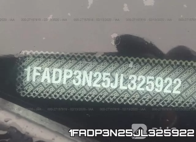 1FADP3N25JL325922 фото 10