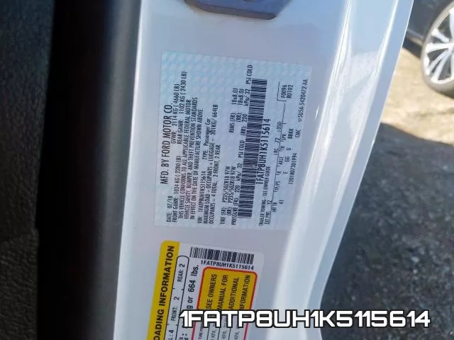 1FATP8UH1K5115614 фото 2