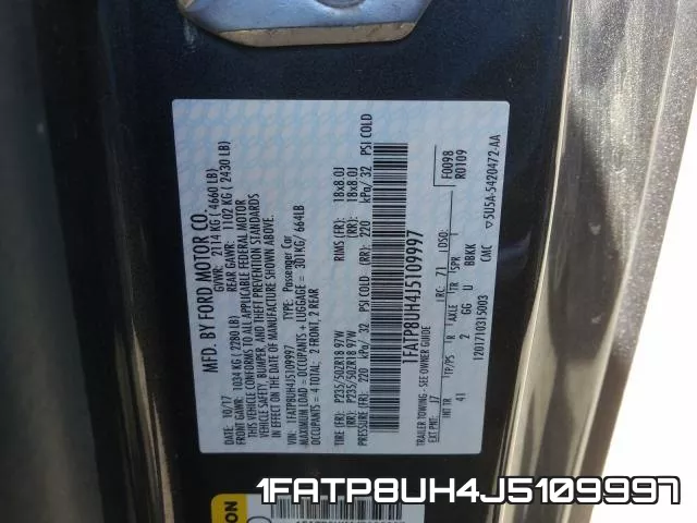 1FATP8UH4J5109997 фото 2