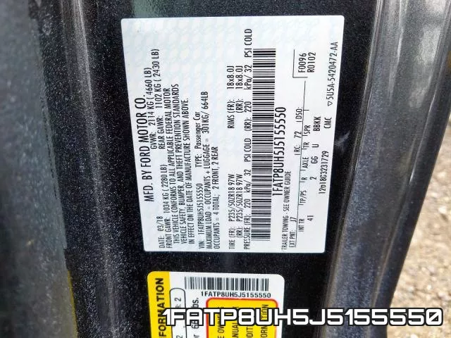 1FATP8UH5J5155550 фото 2