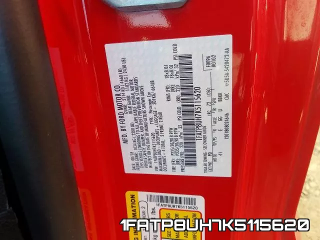 1FATP8UH7K5115620 фото 2