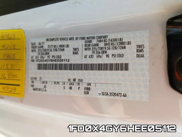 1FD0X4GY6HEE05112 фото 2