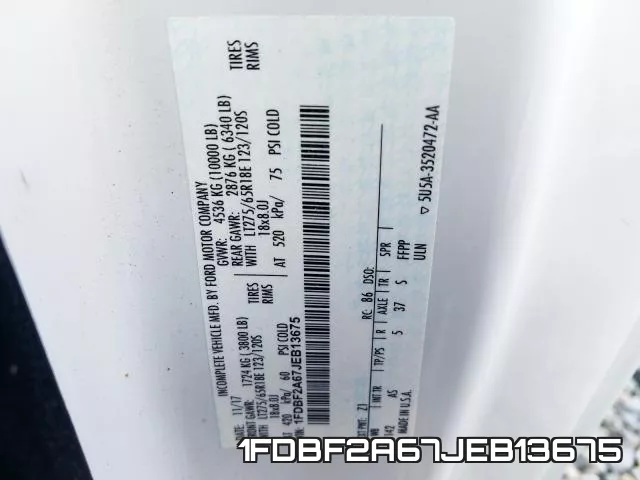 1FDBF2A67JEB13675 фото 2