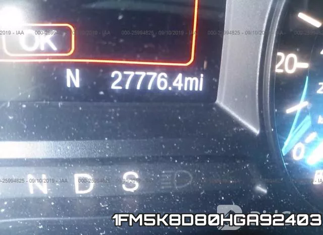 1FM5K8D80HGA92403 фото 8