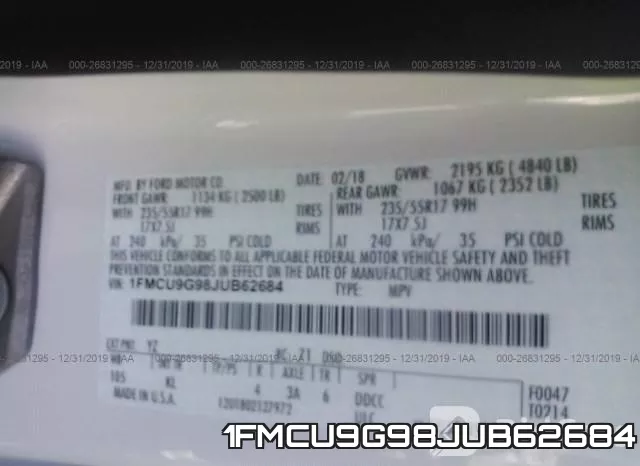 1FMCU9G98JUB62684 фото 10