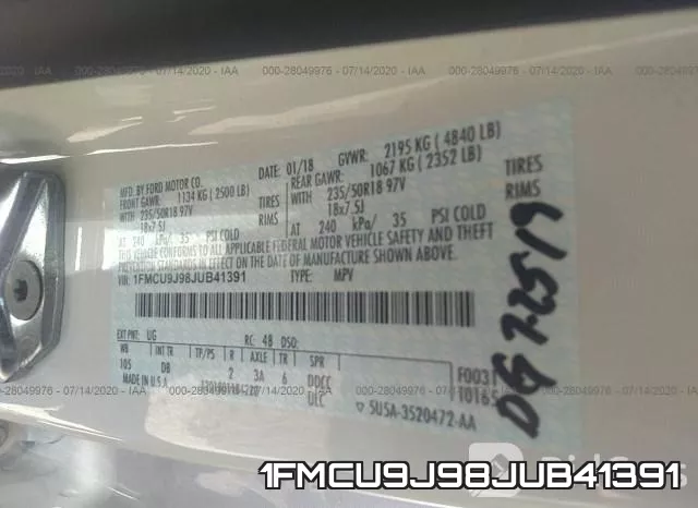 1FMCU9J98JUB41391 фото 10