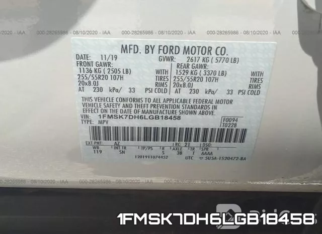 1FMSK7DH6LGB18458 фото 10