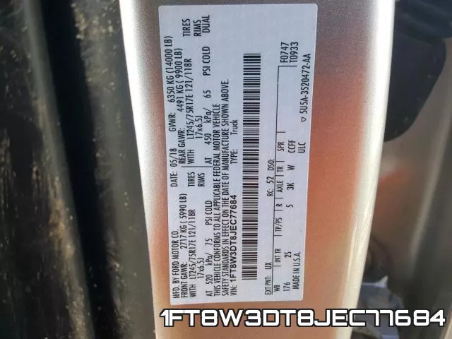 1FT8W3DT8JEC77684 фото 2