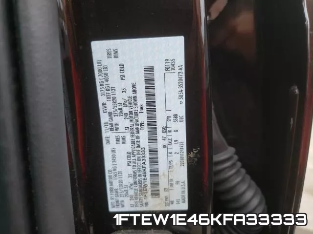 1FTEW1E46KFA33333 фото 2
