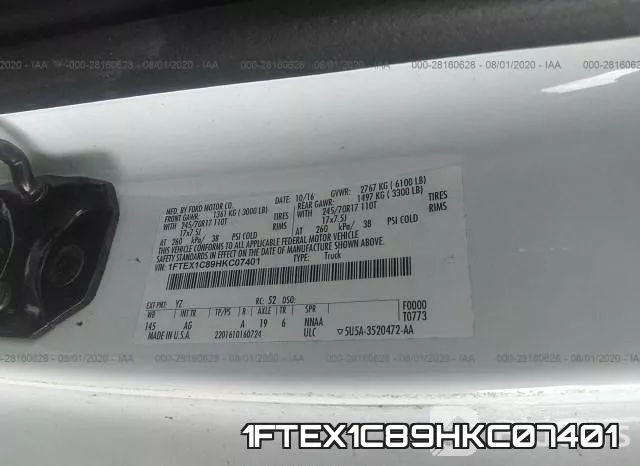1FTEX1C89HKC07401 фото 10